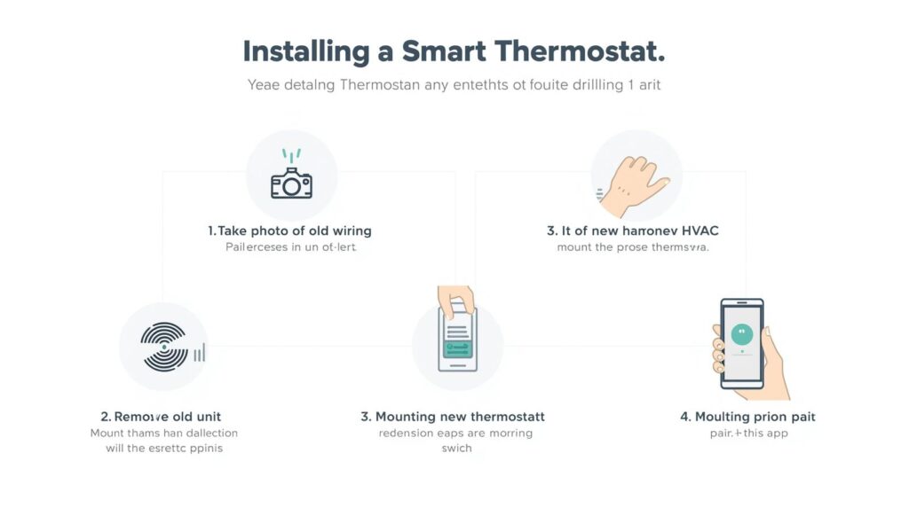 Easy 5-step installation guide for renter smart thermostats — no tools, no drilling, fully reversible